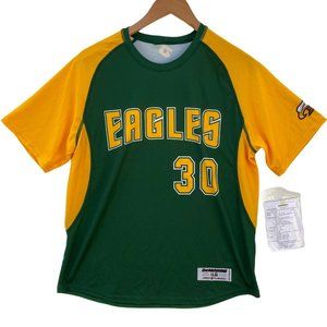 DeMarini Women Fastpitch Jersey Size Large Green/Yellow Eagles #30 Baseball NWOT